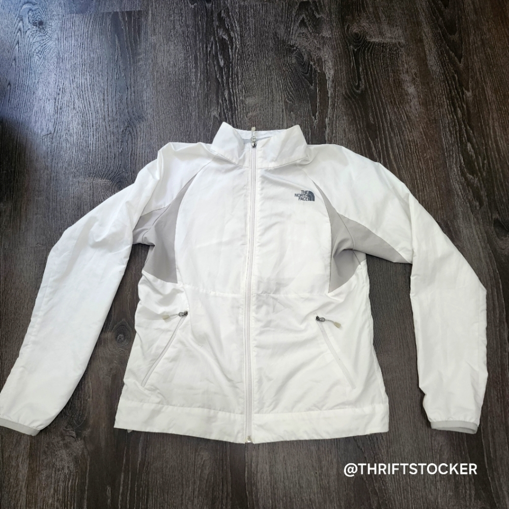 The North Face White Windbreaker Jacket - Picture 2 of 10